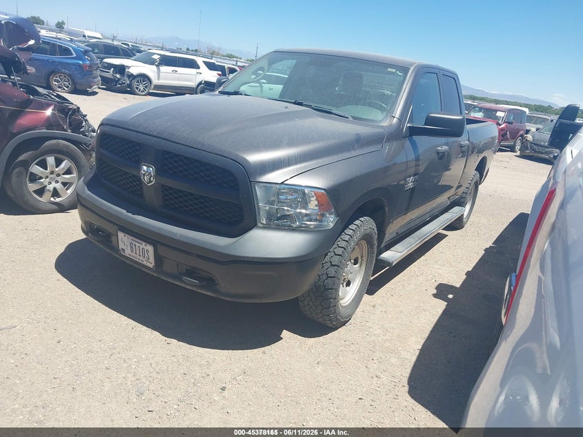 Vin: 1c6rr7fg0hs605671, lot: 45876151, ram 1500 tradesman  4x4 6'4 box 20172