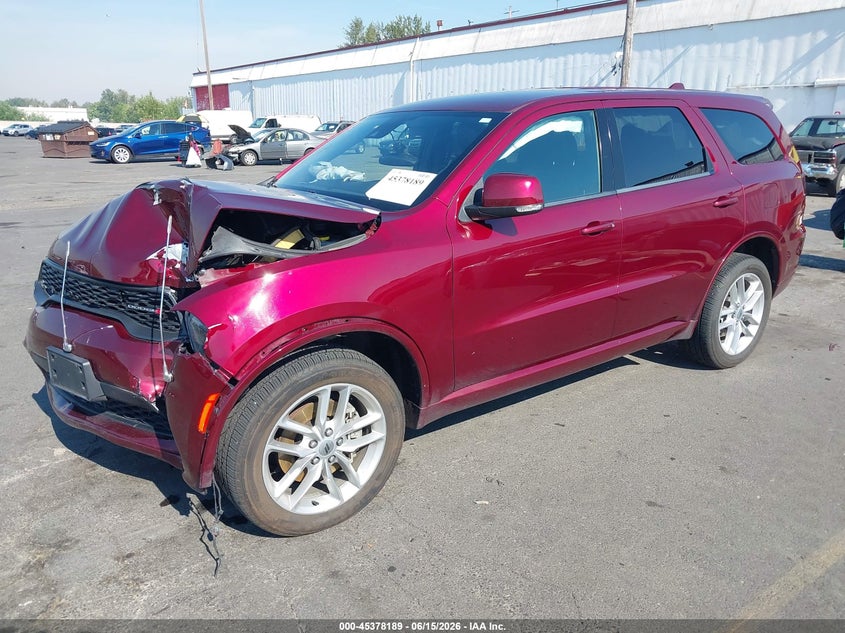 Vin: 1c4rdjdg8nc219769, lot: 45876175, dodge durango gt plus awd 20222