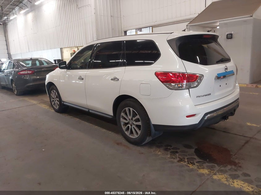 Vin: 5n1ar2mn8ec718621, lot: 45876231, nissan pathfinder s 20143