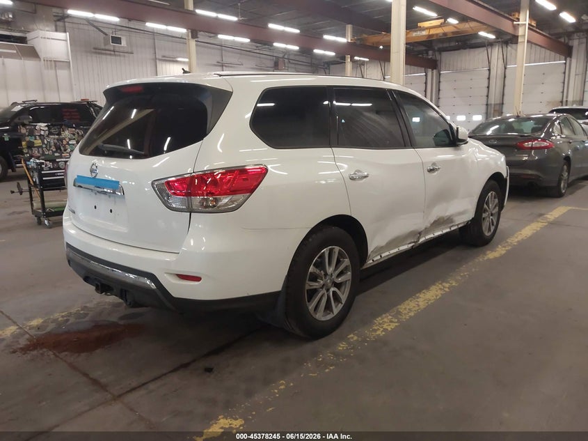 Vin: 5n1ar2mn8ec718621, lot: 45876231, nissan pathfinder s 20144