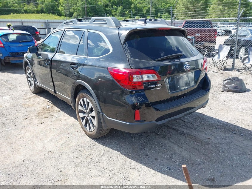 Vin: 4s4bsbnc6g3207160, lot: 45876267, subaru outback 2.5i limited 20163