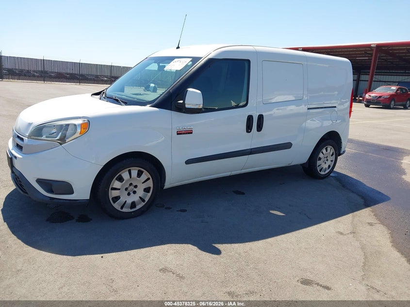 Vin: zfberfbt1f6a78644, lot: 45876309, ram promaster city slt 20152
