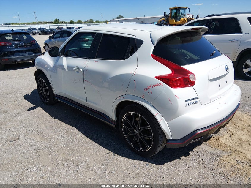Vin: jn8af5mv8et364974, lot: 45876327, nissan juke nismo 20143