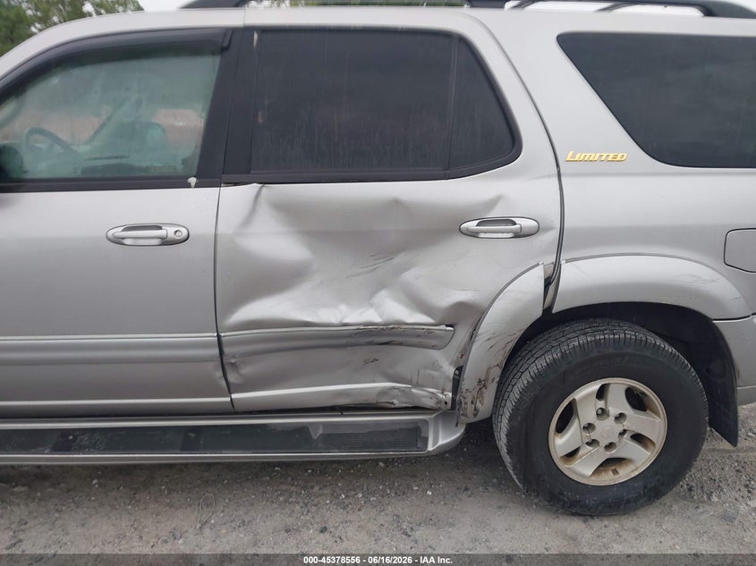 2002 Toyota Sequoia Limited V8 VIN: 5TDZT38A42S116301 Lot: 45378556