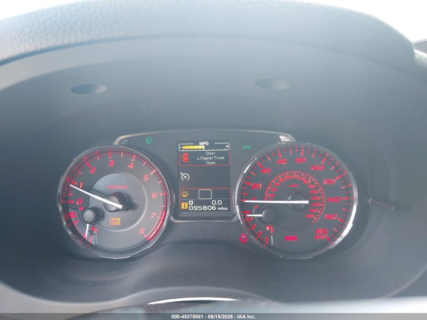 2016 Subaru Wrx Limited VIN: JF1VA1J67G9819840 Lot: 45378581