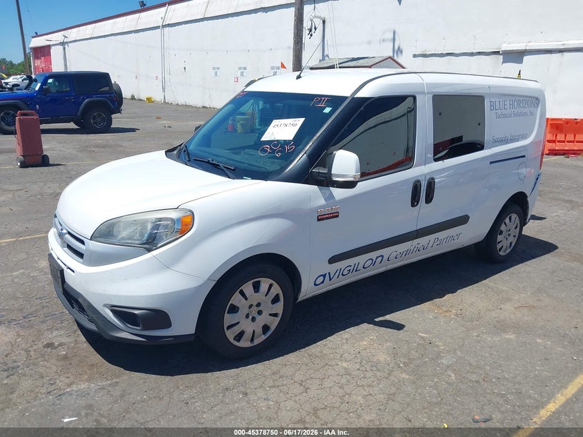 Vin: zfberfbb1h6d58512, lot: 45876736, ram promaster city tradesman slt 20172