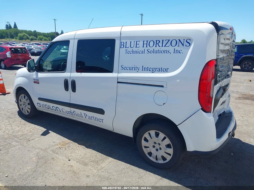 Vin: zfberfbb1h6d58512, lot: 45876736, ram promaster city tradesman slt 20173