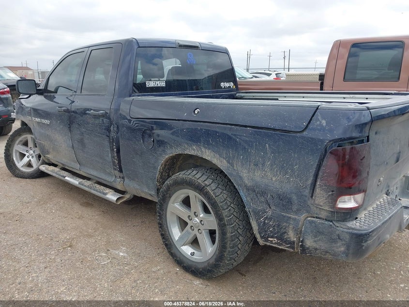 Vin: 1c6rd7ft3cs238690, lot: 45876810, ram 1500 express 20123