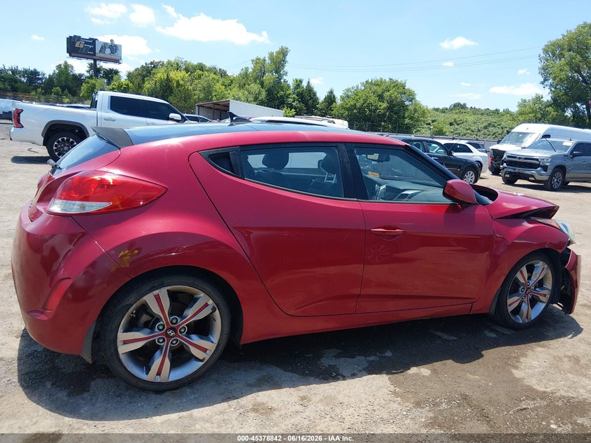 2013 Hyundai Veloster Base W/Black VIN: KMHTC6AD9DU158310 Lot: 45378842