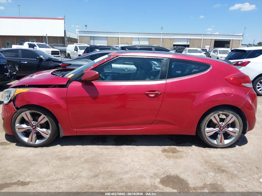2013 Hyundai Veloster Base W/Black VIN: KMHTC6AD9DU158310 Lot: 45378842