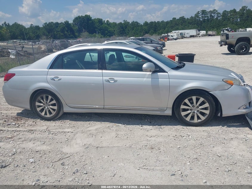 2011 TOYOTA AVALON SEDAN 3.5L V-6 DOHC, VVT, 268HP