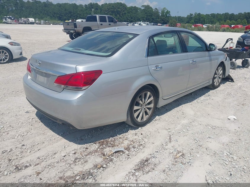2011 TOYOTA AVALON SEDAN 3.5L V-6 DOHC, VVT, 268HP