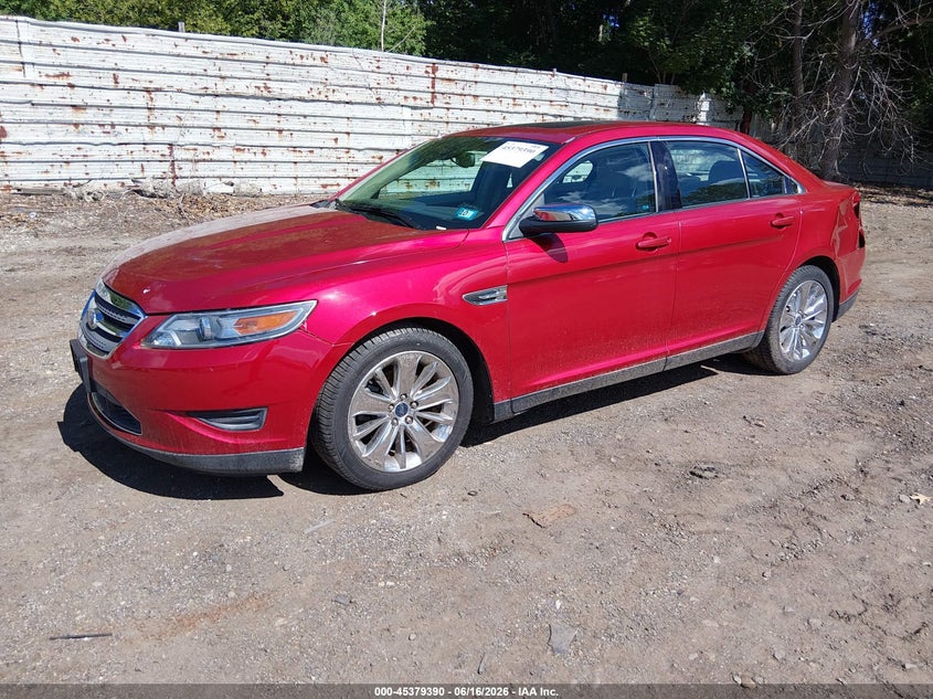 Vin: 1fahp2jw6cg120982, lot: 45877385, ford taurus limited 20122