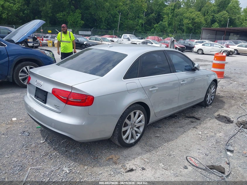 Vin: wauffafl5dn007774, lot: 45877421, audi a4 2.0t premium 20134