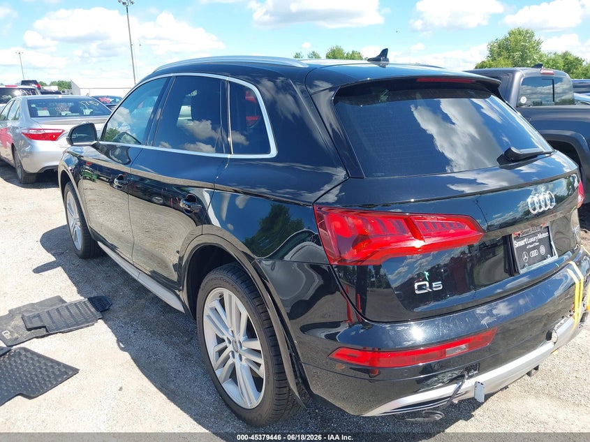 Vin: wa1cnafy2j2055308, lot: 45877441, audi q5 2.0t premium 20183