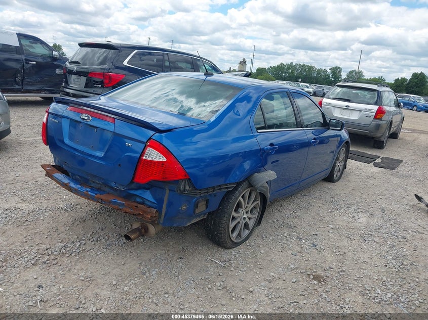 Vin: 3fahp0ha4cr309704, lot: 45877460, ford fusion se 20124