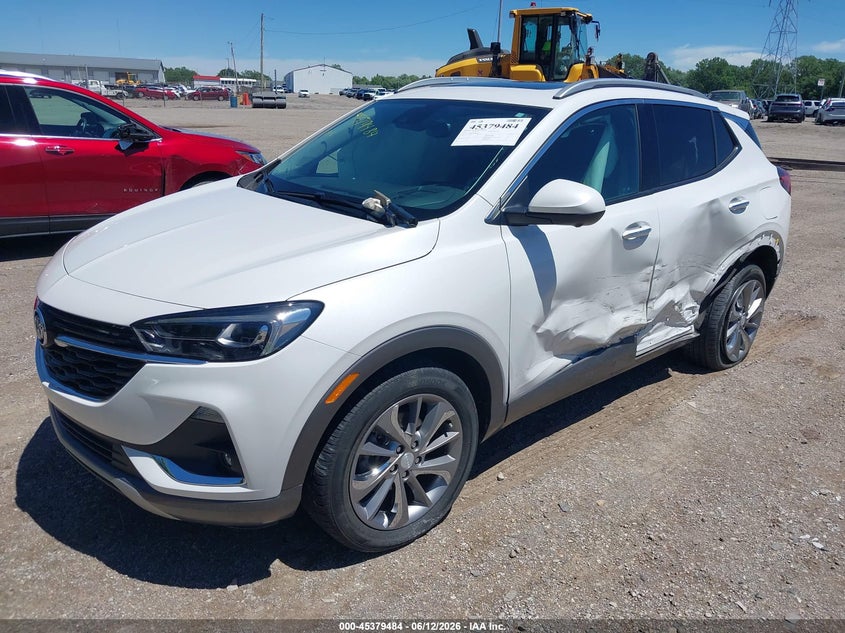 Vin: kl4mmgsl4mb049423, lot: 45877479, buick encore gx awd essence 20212