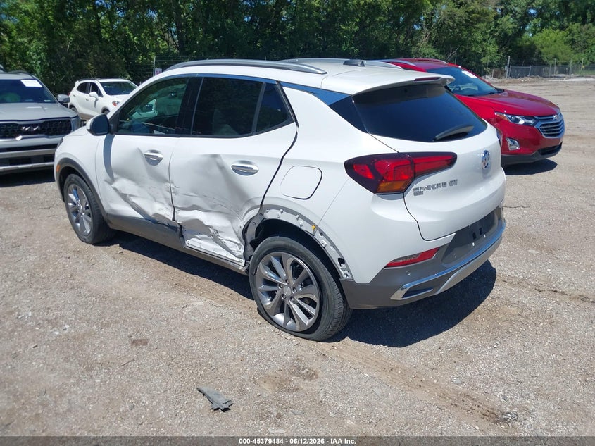 Vin: kl4mmgsl4mb049423, lot: 45877479, buick encore gx awd essence 20213