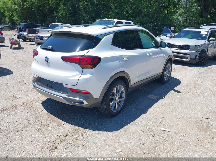 Vin: kl4mmgsl4mb049423, lot: 45877479, buick encore gx awd essence 20214