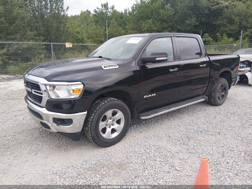 Vin: 1c6rrffg8ln128389, lot: 45877549, ram 1500 big horn  4x4 5'7 box 20202