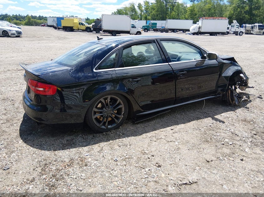 Vin: waubgafl0da168844, lot: 45877608, audi s4 3.0t premium plus 20134