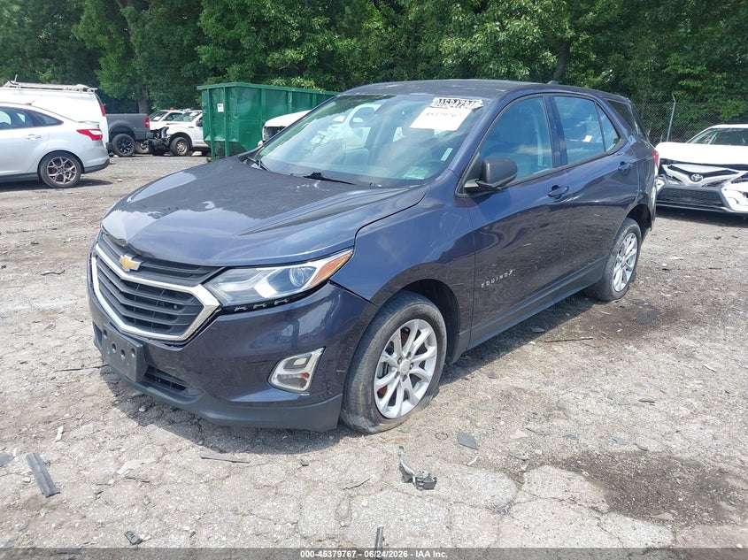 2018 Chevrolet Equinox, Rear, IAAI, VIN 3GNAXREV2JL103490 — photo 2