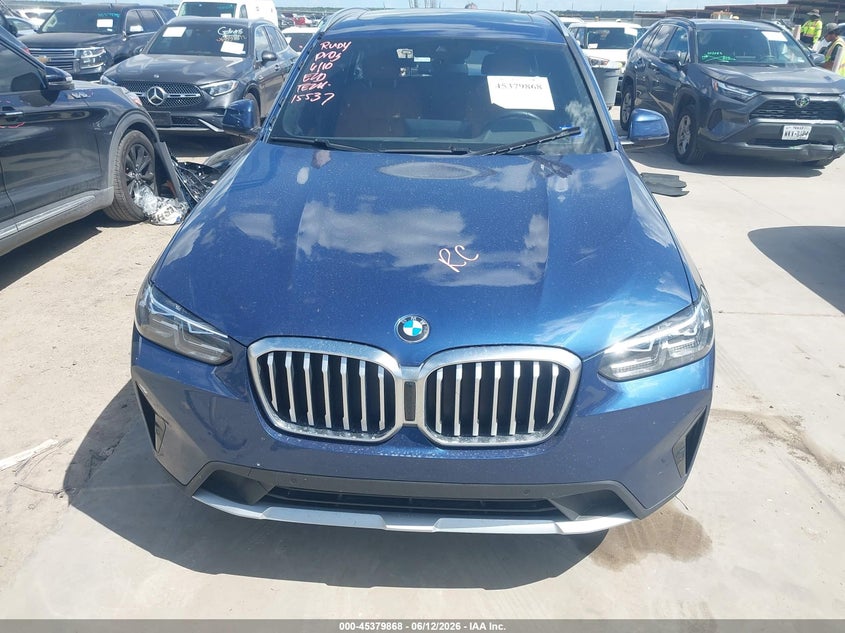 BMW X3 2022 VIN 5UX43DP07N9L57814