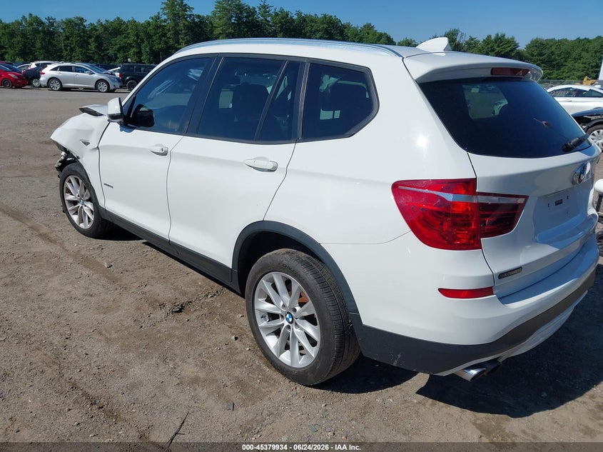 Vin: 5uxwx9c54h0d96867, lot: 45877929, bmw x3 xdrive28i 20173