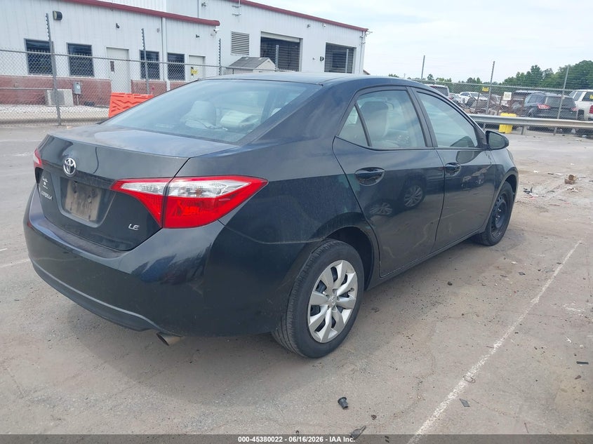 Vin: 2t1burhe3gc687461, lot: 45878017, toyota corolla le 20164