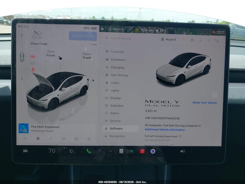 2026 TESLA MODEL Y auction photo 7