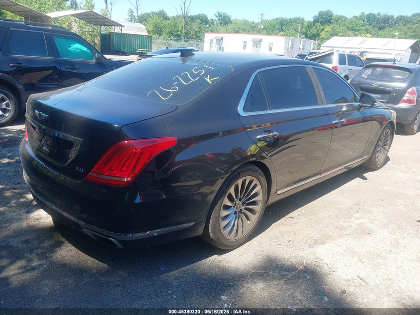 2018 Genesis G90 5.0 Ultimate VIN: KMHG54JH6JU047017 Lot: 45380320