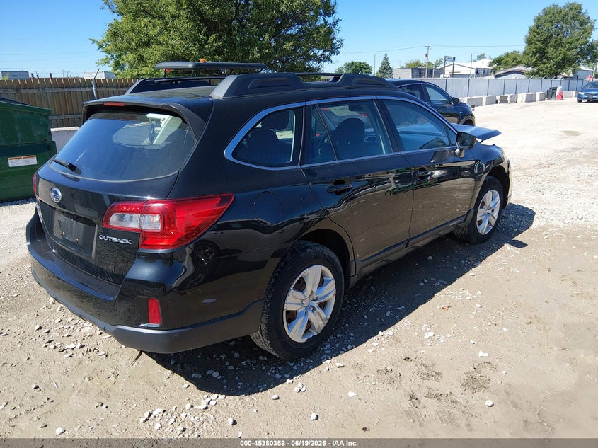 Vin: 4s4bsbac6g3345688, lot: 45878354, subaru outback 2.5i 20164