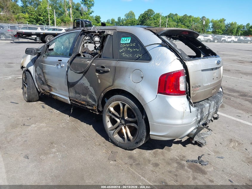 Vin: 2fmdk3ak6dba21125, lot: 45878511, ford edge sport 20133