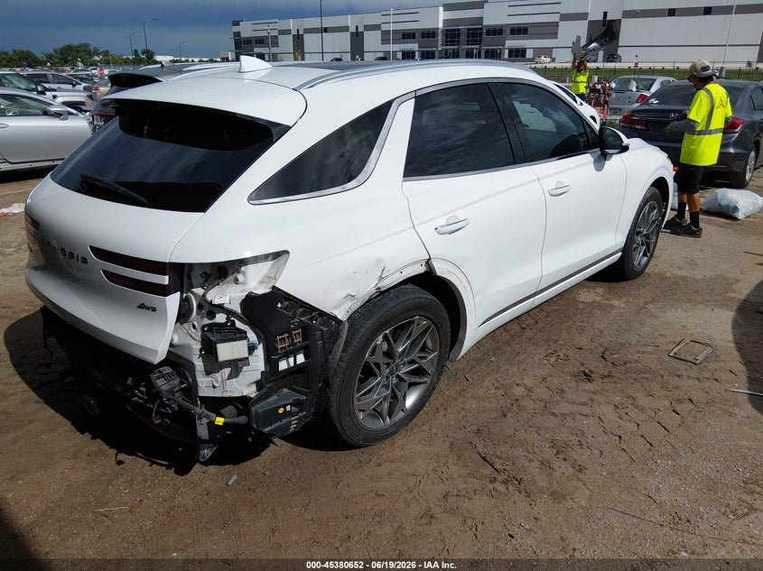 Vin: kmumadtb2nu075976, lot: 45878647, genesis gv70 2.5t awd 20224