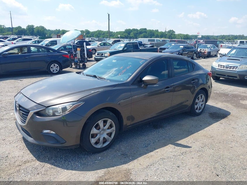 Vin: jm1bm1u72e1184434, lot: 45878701, mazda mazda3 i sport 20142