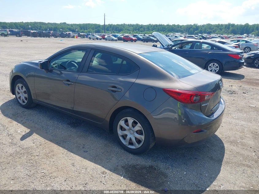 Vin: jm1bm1u72e1184434, lot: 45878701, mazda mazda3 i sport 20143
