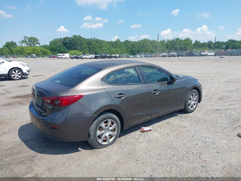 Vin: jm1bm1u72e1184434, lot: 45878701, mazda mazda3 i sport 20144