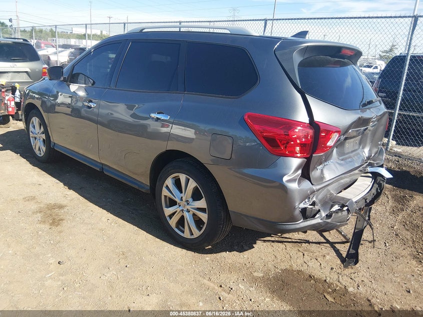 Vin: 5n1dr2mm5kc589317, lot: 45878832, nissan pathfinder sl 20193