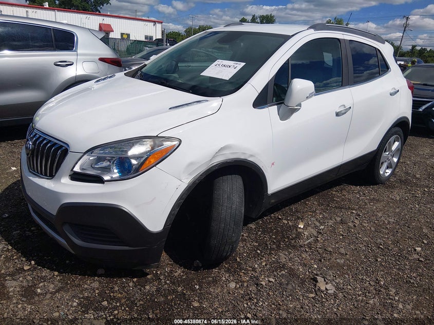 Vin: kl4cjasb6gb733550, lot: 45878869, buick encore 20162