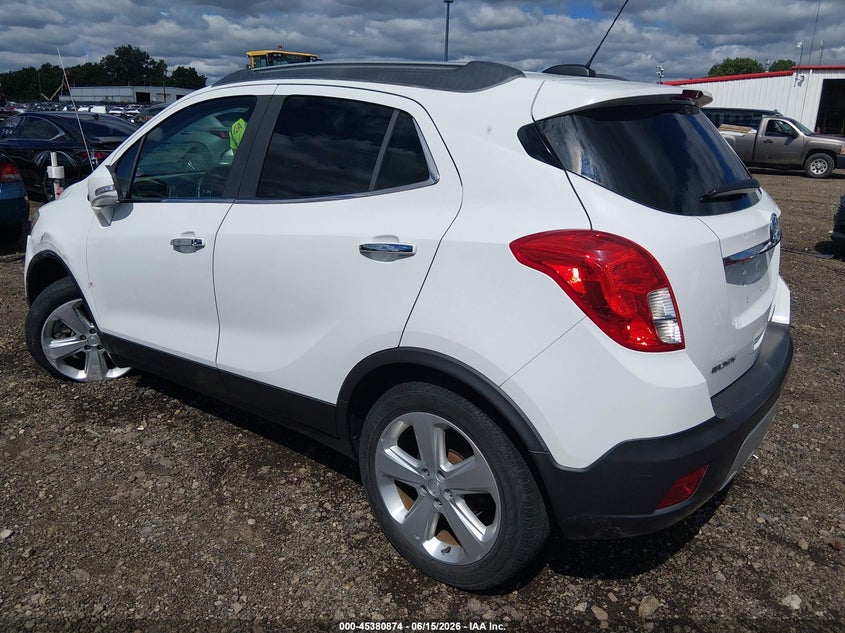 Vin: kl4cjasb6gb733550, lot: 45878869, buick encore 20163