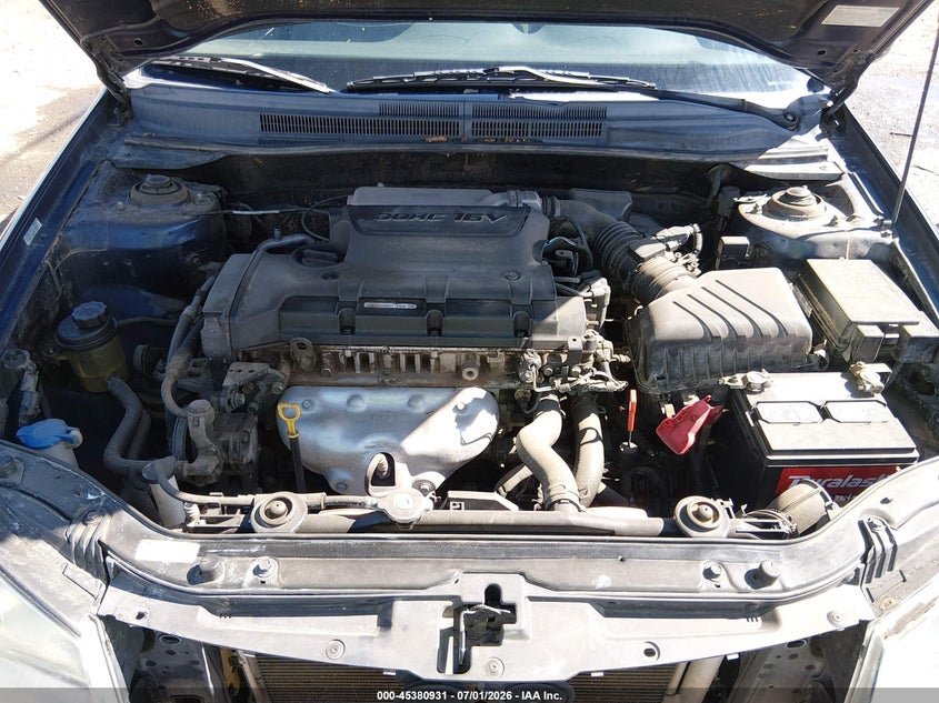 2007 Kia Spectra Ex VIN: KNAFE121575399201 Lot: 45380931