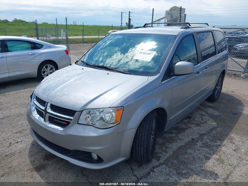 Vin: 2c4rdgcg8hr863272, lot: 45879082, dodge grand caravan sxt 20172