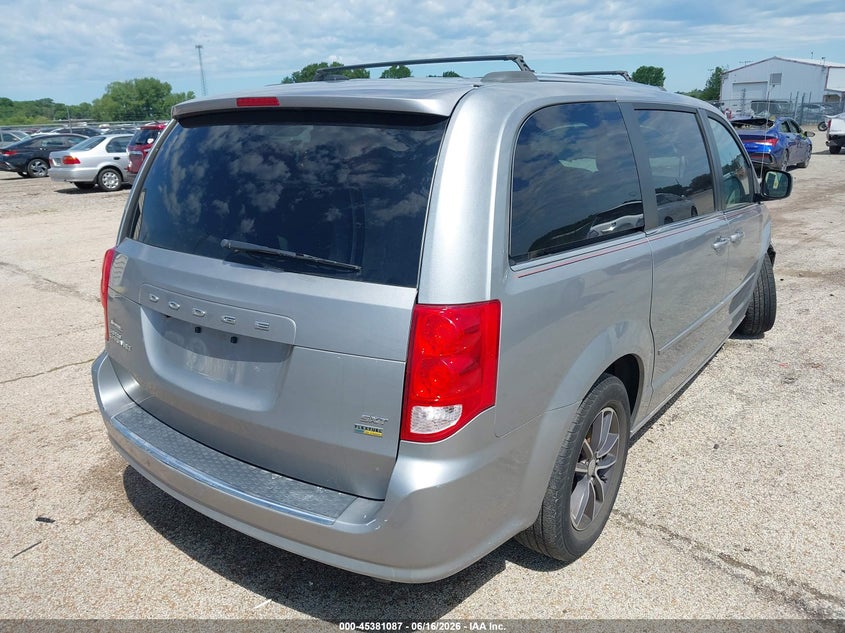Vin: 2c4rdgcg8hr863272, lot: 45879082, dodge grand caravan sxt 20174
