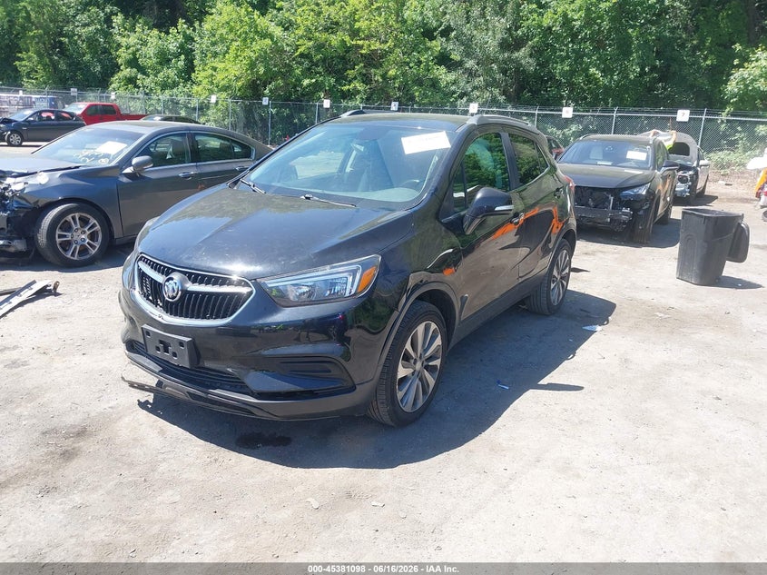 Vin: kl4cjasb6kb906475, lot: 45879093, buick encore fwd preferred 20192