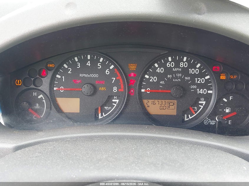 2007 Nissan Xterra S VIN: 5N1AN08W27C529601 Lot: 45381099