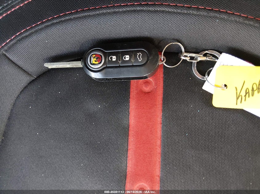 2013 Fiat 500 Abarth VIN: 3C3CFFFH0DT514200 Lot: 45381113