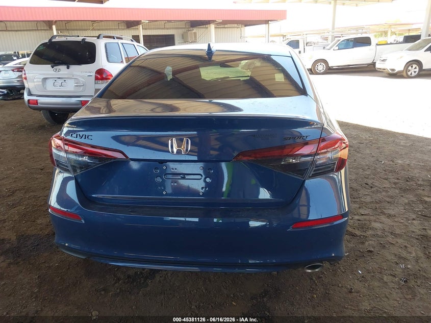 2026 Honda Civic Sport VIN: 2HGFE2F53TH534489 Lot: 45381126