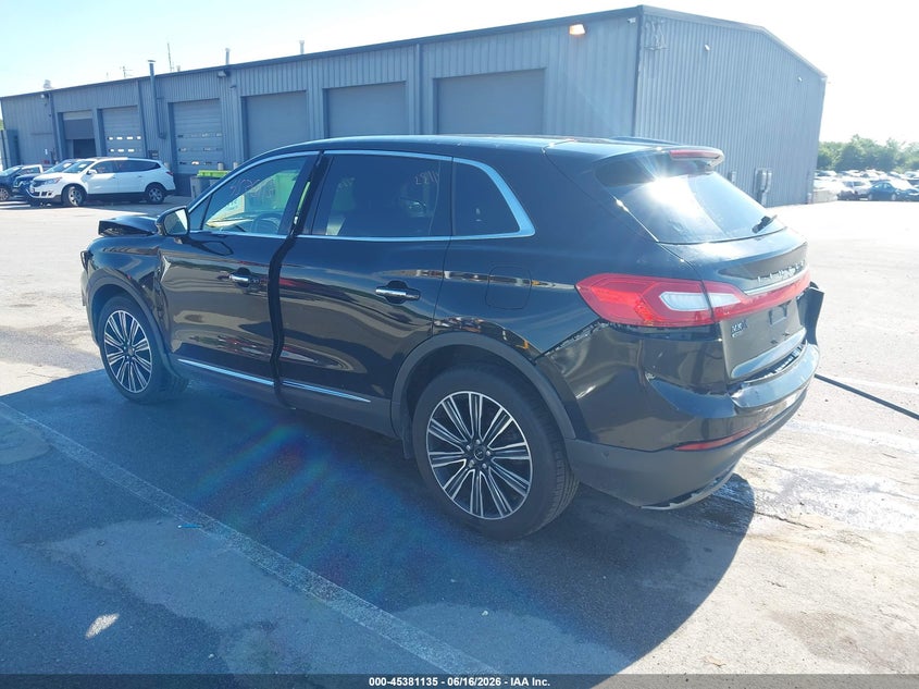 Vin: 2lmpj9jp9hbl43430, lot: 45879130, lincoln mkx black label 20173