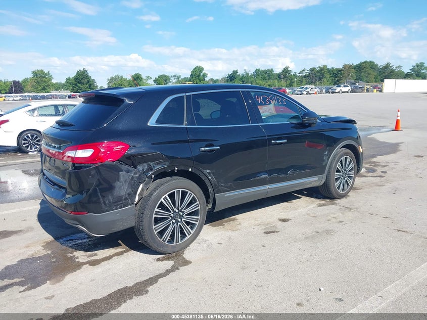Vin: 2lmpj9jp9hbl43430, lot: 45879130, lincoln mkx black label 20174