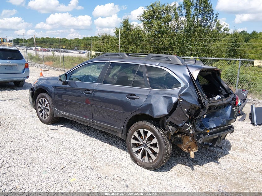 Vin: 4s4bsanc9h3276081, lot: 45879202, subaru outback 2.5i limited 20173